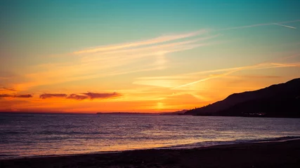 Cercles muraux Mer / coucher de soleil sunset in california