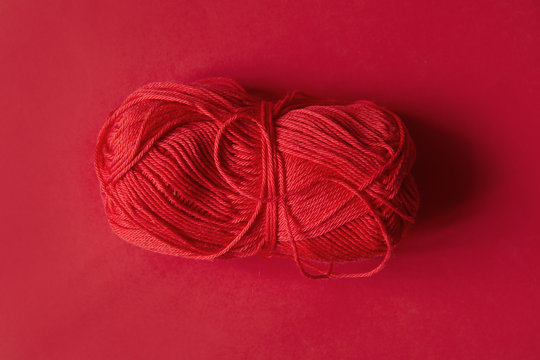Wollkn&auml;uel rot