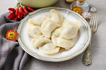 Traditional polish dumplings