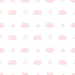 Lotus Flower Seamless Pattern