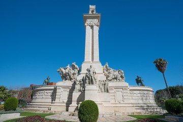 Fototapeta na wymiar Monument to the Cortes of 1812 in the city of Cadiz, Spain
