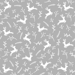 Fototapeta premium Reindeer Seamless Pattern