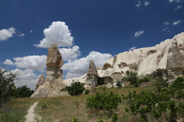Fototapeta na wymiar Rock Formations in Swords Valley, Cappadocia