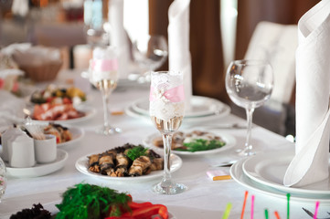 wedding banquet in a restaurant