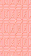 Seamless pattern with a stylized fishing net on a pink background. Vector