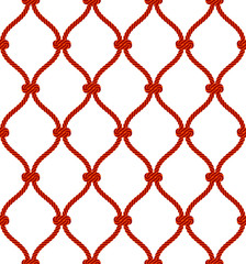 Seamless pattern with a stylized fishing net. Vector