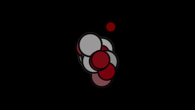 4k Circles bubbles blisters gas spheres dots,eggs microbes bacteria particles fireworks art background.