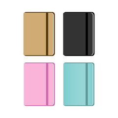 Set of notebooks. Vector