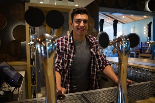 Portrait of owner at restaurant