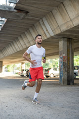 Athlete running.