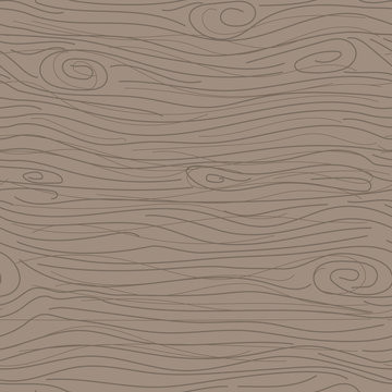 Wood taupe texture vector seamless pattern.
