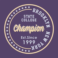 graphic design alphabet, numbers and typography for shirt and print