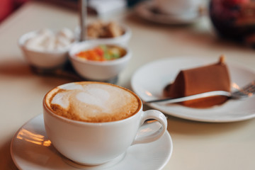 Latte on the table
