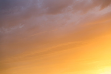Clouds at sunset as background