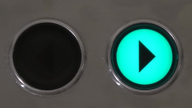 Footage of LED light arrow symbol blinking to right signal indicating that a movement to right or starboard will take place for example car turn signal or traffic sign direction indicator 4k quality