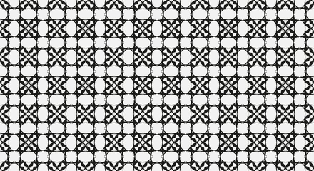 Abstract geometric black and white art pattern