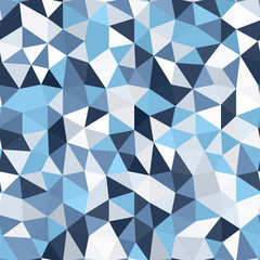 Obraz premium Triangle polygonal mosaic pattern. Seamless vector background