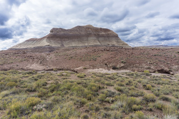 The Blue Mesa member in the Chinle Formation as seen in the Petrified Forest National Park, AZ.