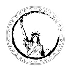 Statue of liberty icon vector illustration graphic design