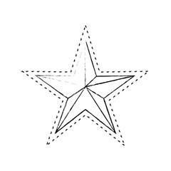 Star medal shape icon vector illustration graphic design