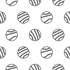 Circle geo line shapes hipster seamless vector pattern.