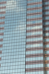 Obraz premium Wall of tall building or glass of skyscraper background.