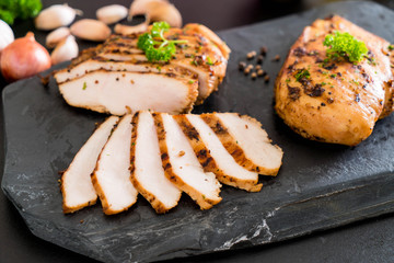 Grilled chicken fillets