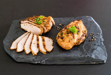 Grilled chicken fillets