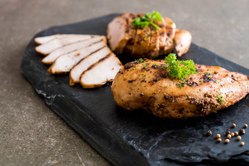 Grilled chicken fillets