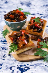 Stewed vegetables in sauce