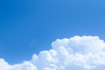 clear blue sky with blank space