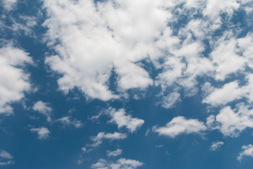 cloudy in the blue sky