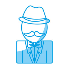 man with mustache icon
