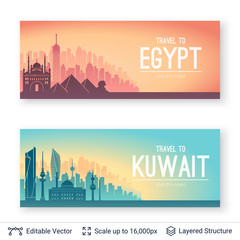 Fototapeta premium Famous city views.