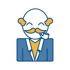 man with mustache icon