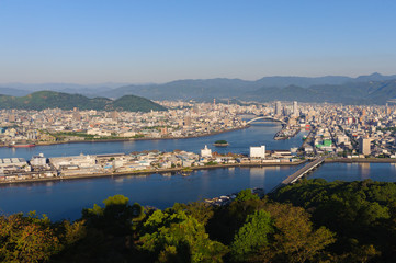 Naklejka premium 高知市街