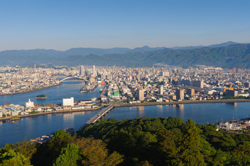 Naklejka premium 高知市街