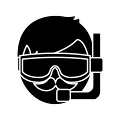 snorkel equipment icon