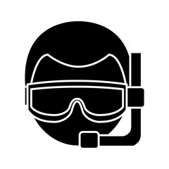 snorkel equipment icon