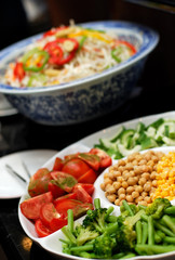 Salad on plate