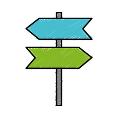 wooden road sign icon