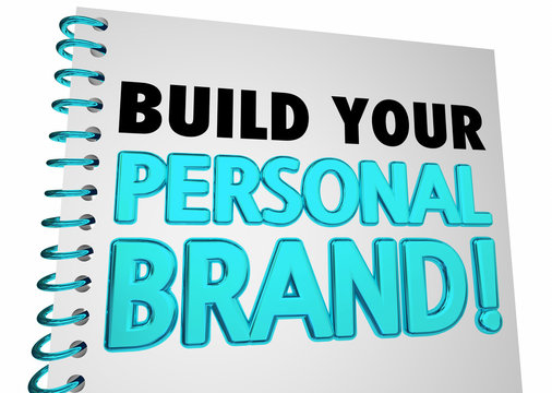 Build Your Personal Brand Book Instructions 3d Illustration