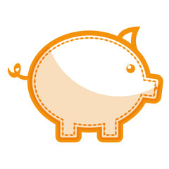piggy savings isolated icon vector illustration design