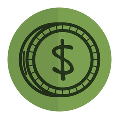 coin money isolated icon vector illustration design