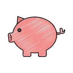 Fototapeta premium piggy savings isolated icon vector illustration design