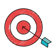 target with arrow icon vector illustration design