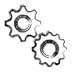 gears machinery isolated icon vector illustration design