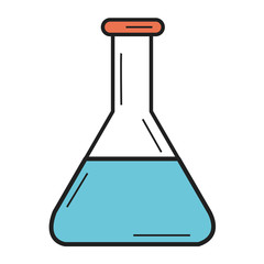 tube test laboratory icon vector illustration design