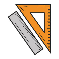 rule school isolated icon vector illustration design