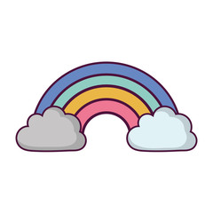 cloud and rainbow icon